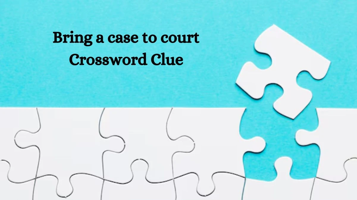 Bring a case to court Daily Themed Crossword Clue Puzzle Answer from July 20, 2024