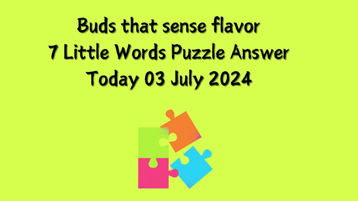 Buds that sense flavor 7 Little Words Puzzle Answer from July 03, 2024