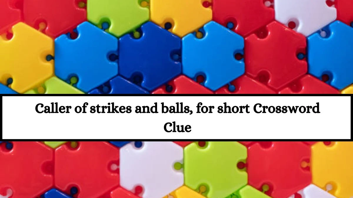 Caller of strikes and balls, for short Daily Themed Crossword Clue Puzzle Answer from July 18, 2024