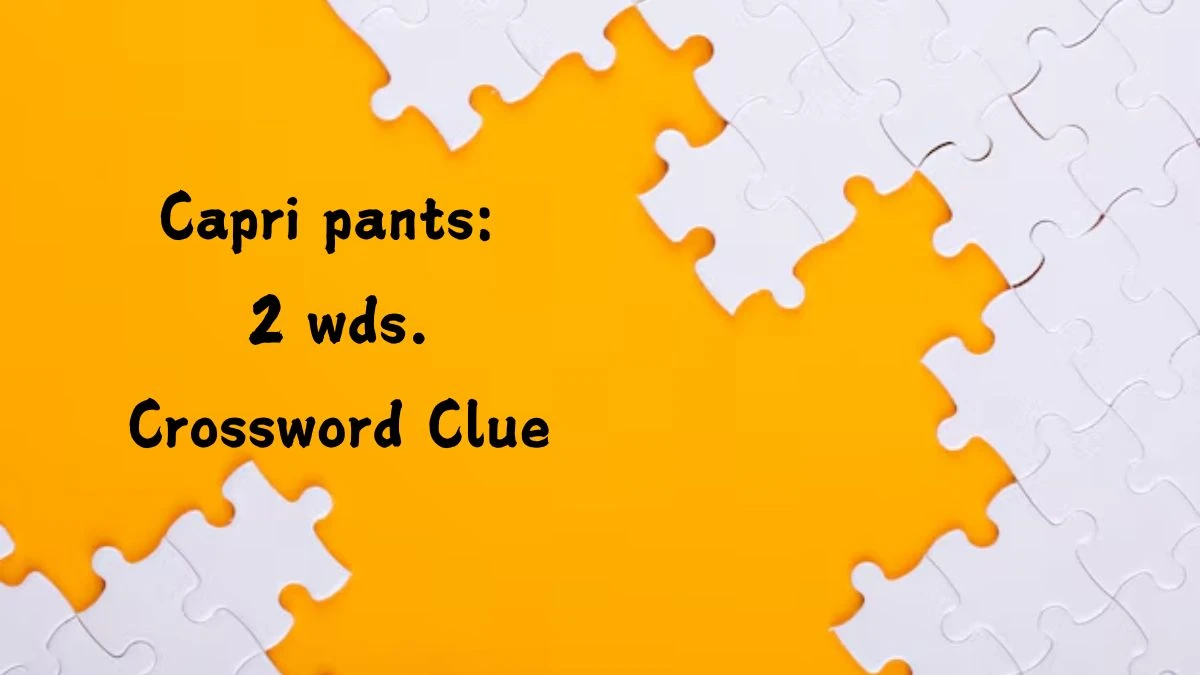 Capri pants: 2 wds. Daily Commuter Crossword Clue Answers on July 26, 2024