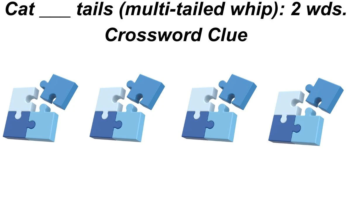 Cat ___ tails (multi-tailed whip): 2 wds. Daily Themed Crossword Clue Puzzle Answer from July 03, 2024