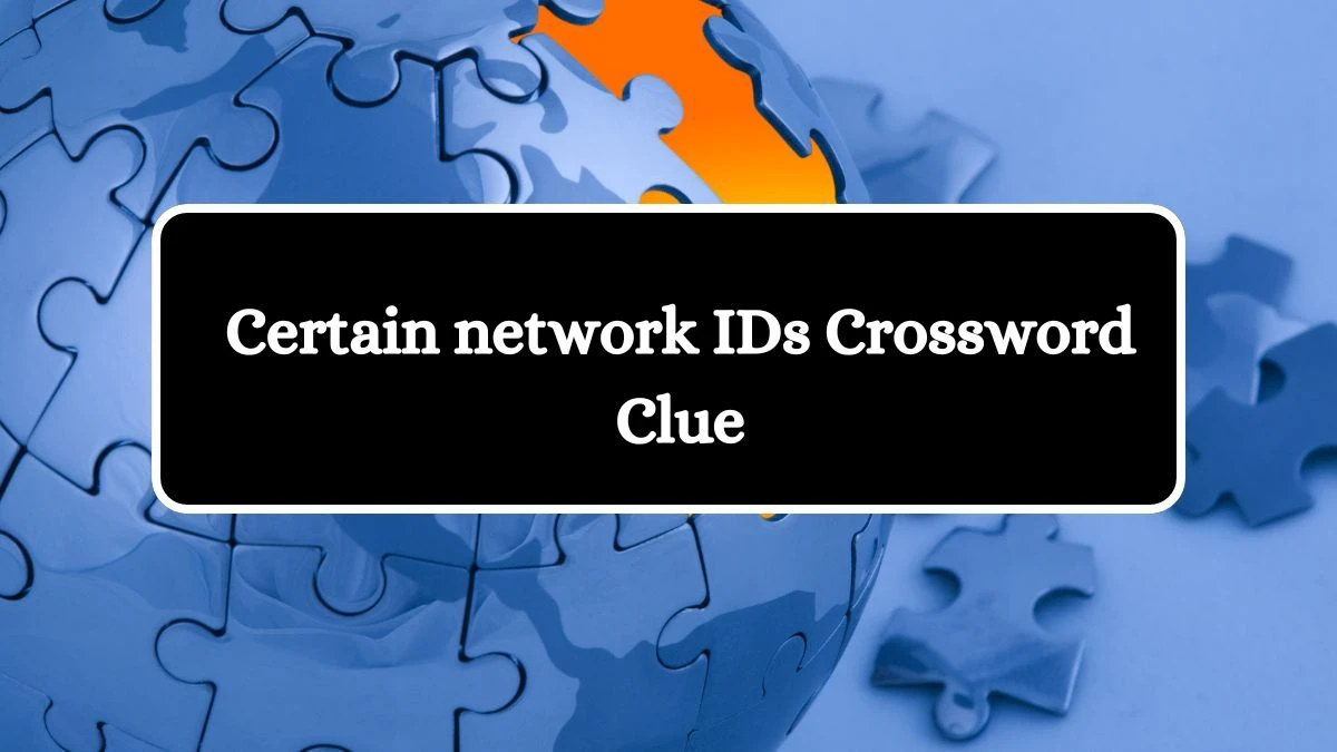 NYT Certain network IDs Crossword Clue Puzzle Answer from July 04, 2024