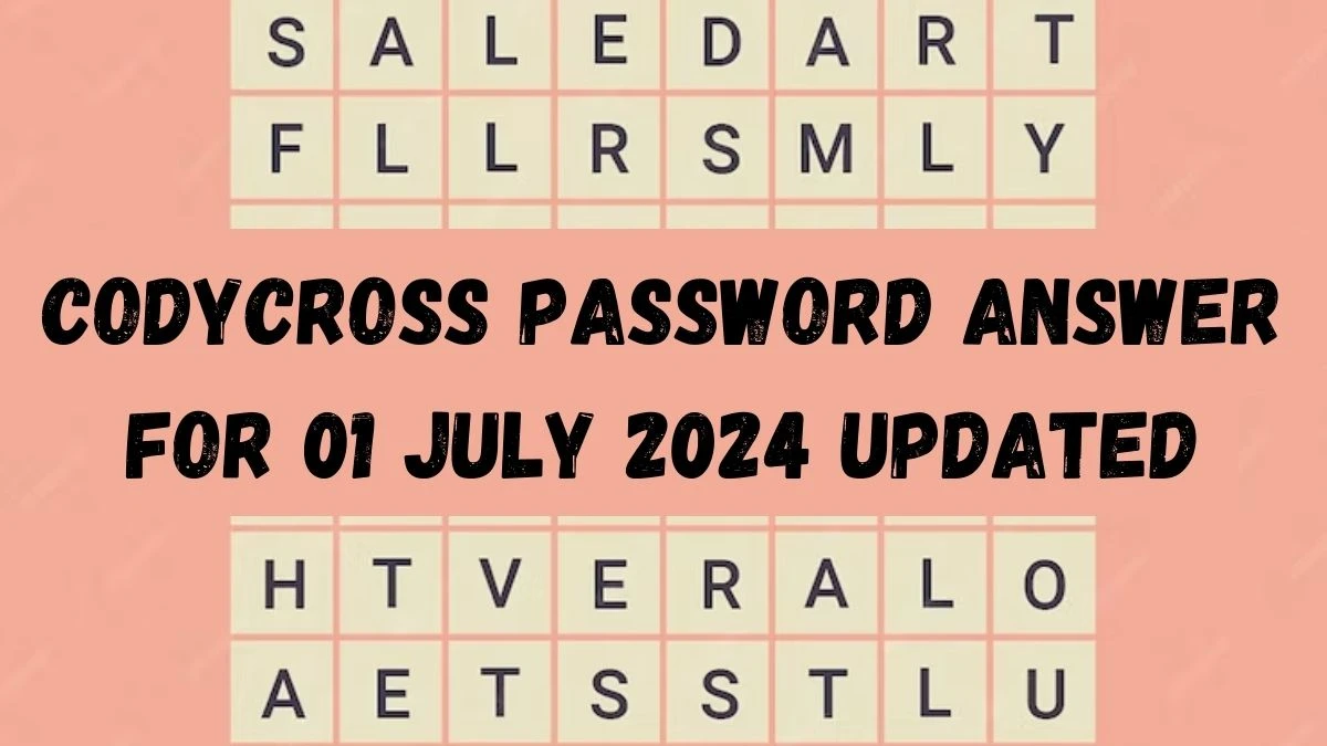 CodyCross Password Answer For 01 July 2024