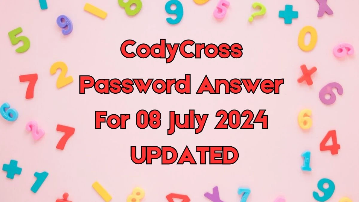 CodyCross Password Answer For 08 July 2024