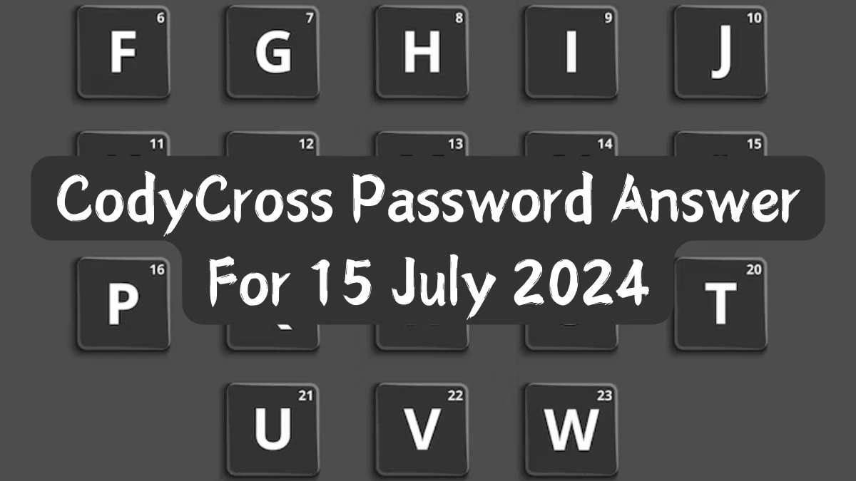 CodyCross Password Answer For 15 July 2024