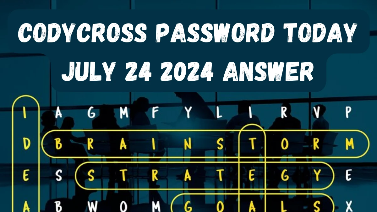 CodyCross Password Today July 24 2024 Answer