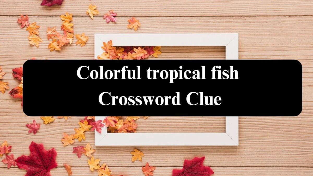 LA Times Colorful tropical fish Crossword Puzzle Answer from July 22, 2024