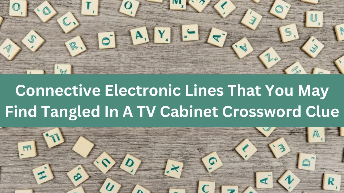 Daily Themed Connective Electronic Lines That You May Find Tangled In A TV Cabinet Crossword Clue Puzzle Answer from July 24, 2024