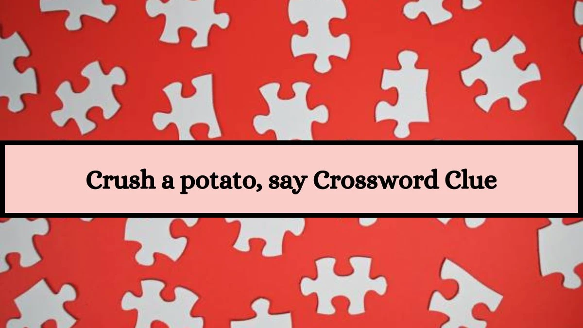 Crush a potato, say Daily Themed Crossword Clue Answers on July 19, 2024