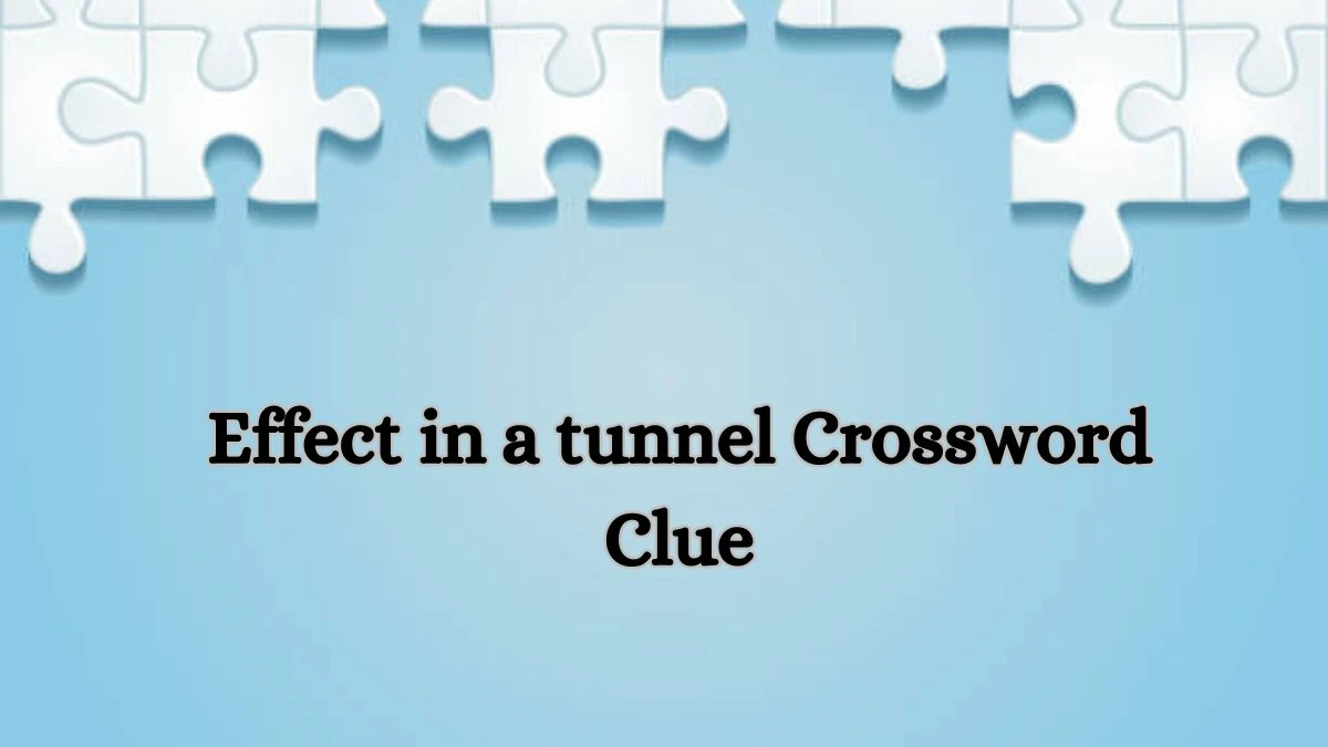 Effect in a tunnel LA Times Crossword Clue Puzzle Answer from July 01, 2024