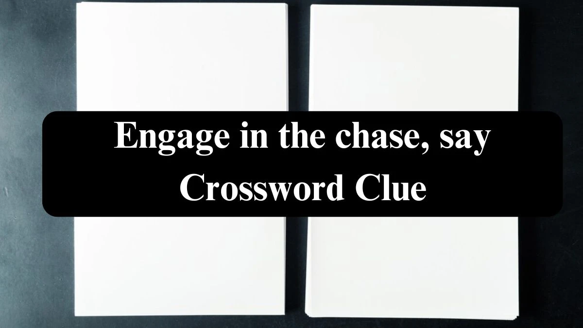 Engage in the chase, say Daily Themed Crossword Clue Answers on July 26, 2024