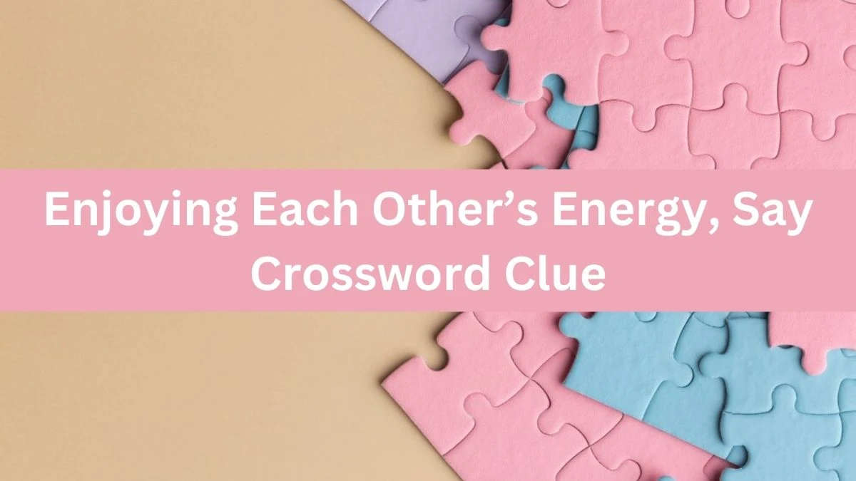 USA Today Enjoying Each Other’s Energy, Say Crossword Clue Puzzle Answer from July 08, 2024