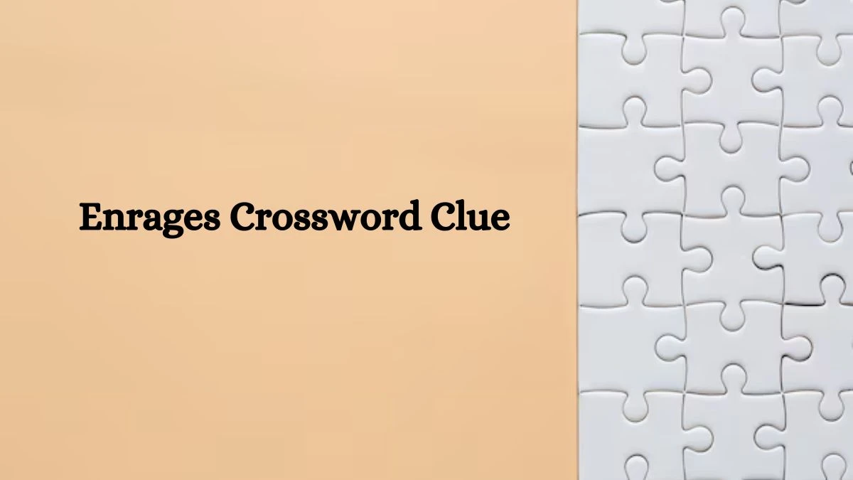 Enrages Daily Commuter Crossword Clue Answers on July 12, 2024