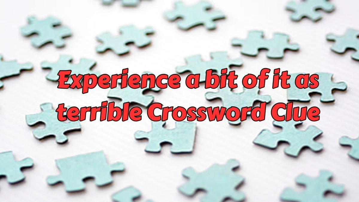 Experience a bit of it as terrible Crossword Clue Puzzle Answer from July 15, 2024