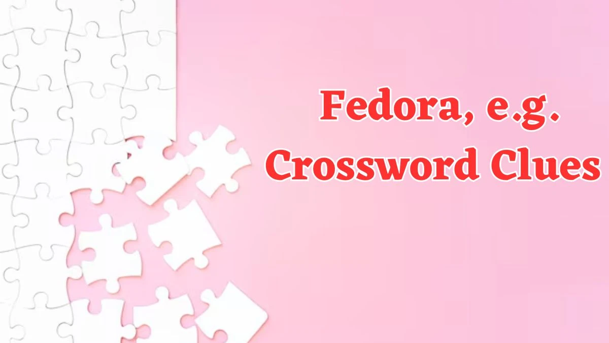 Fedora, e.g. Daily Themed Crossword Clue Puzzle Answer from July 21, 2024