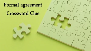 Formal agreement Daily Commuter Crossword Clue Puzzle Answer from August 01, 2024