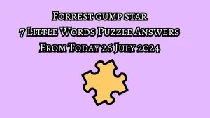 Forrest gump star 7 Little Words Puzzle Answer from July 26, 2024