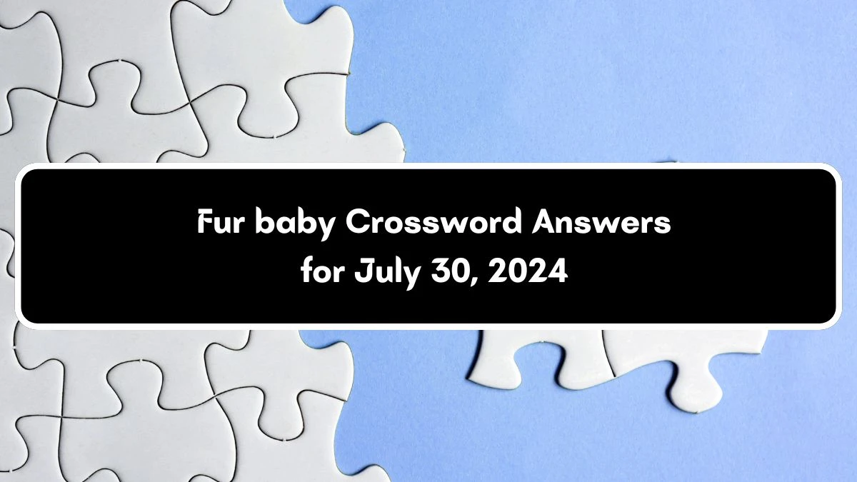 Fur baby Crossword Clue Puzzle Answer from July 30, 2024