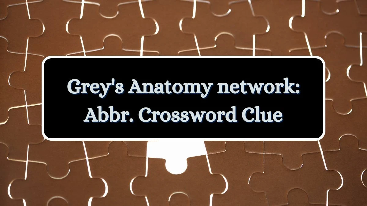 Grey's Anatomy network: Abbr. Daily Themed Crossword Clue Puzzle Answer from July 03, 2024