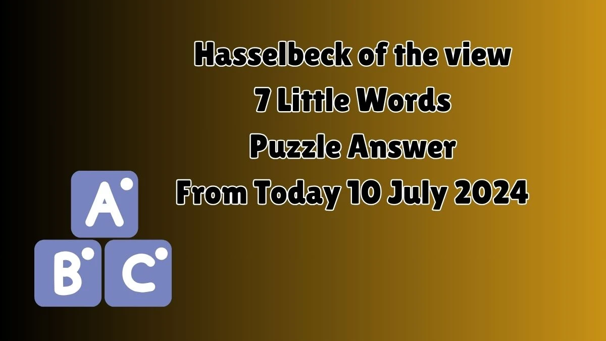 Hasselbeck of the view 7 Little Words Puzzle Answer from July 10, 2024