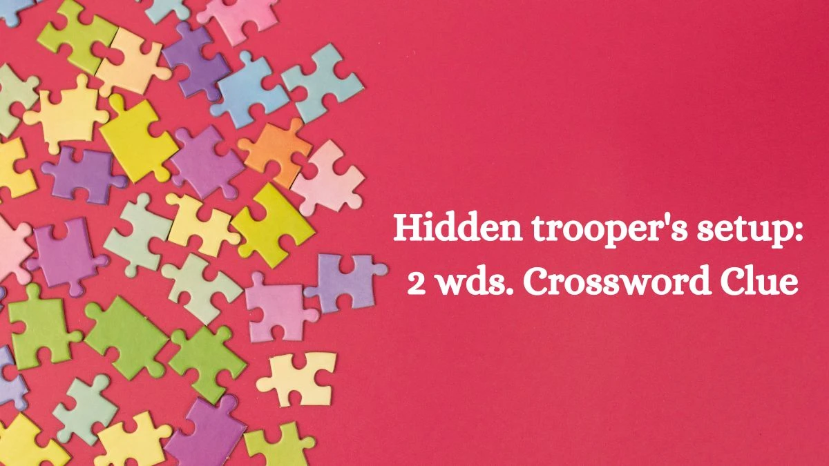 Hidden trooper's setup: 2 wds. Daily Commuter Crossword Clue Puzzle Answer from July 08, 2024