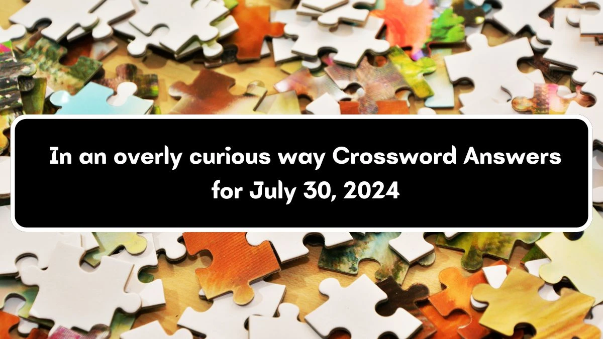 In an overly curious way Crossword Clue Puzzle Answer from July 30, 2024