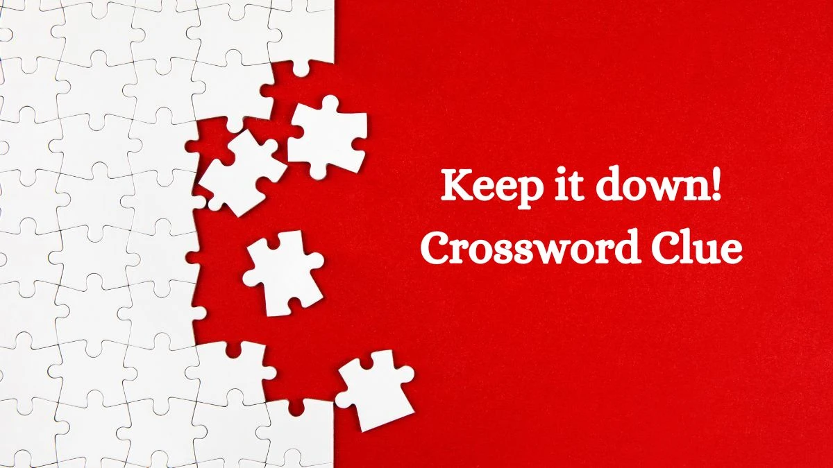 Keep it down! Crossword Clue Puzzle Answer from July 28, 2024