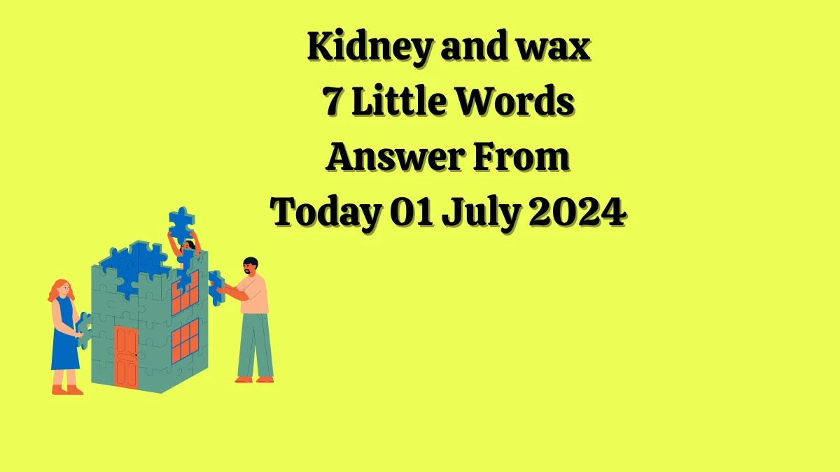 Kidney and wax 7 Little Words Puzzle Answer from July 01, 2024