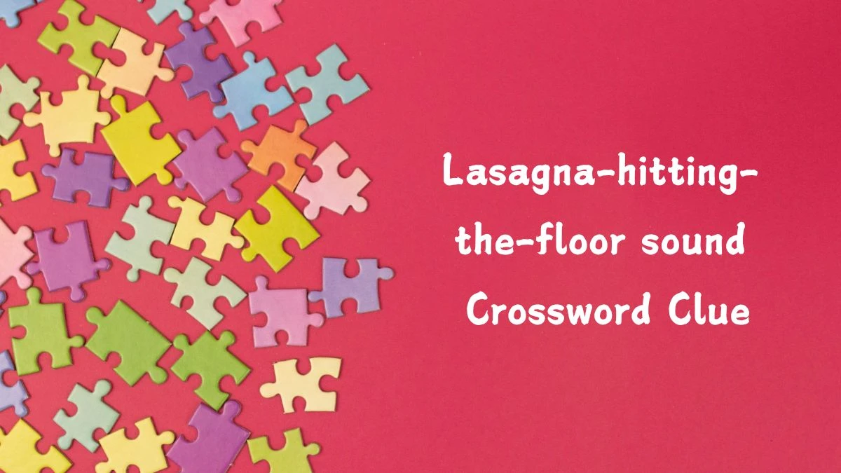 Lasagna-hitting-the-floor sound NYT Crossword Clue Answer on July 22, 2024