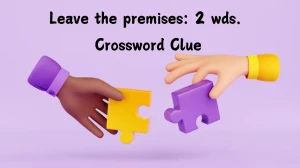 Leave the premises: 2 wds. Daily Commuter Crossword Clue Puzzle Answer from July 09, 2024