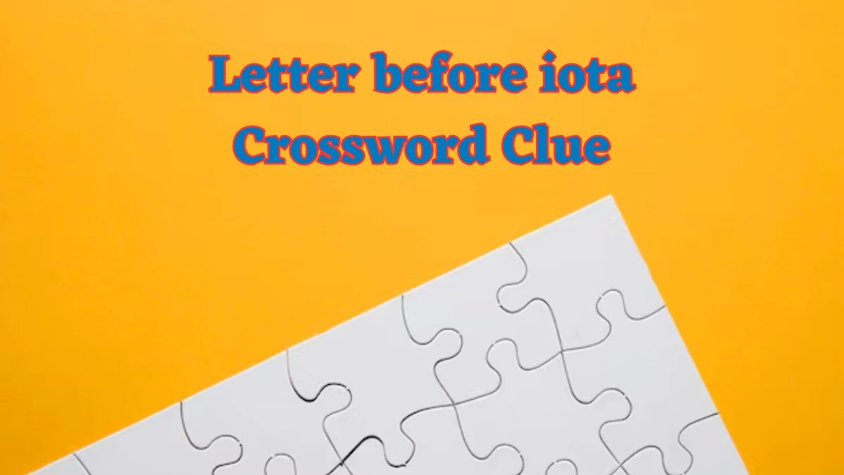 USA Today Letter before iota Crossword Clue Puzzle Answer from July 04, 2024