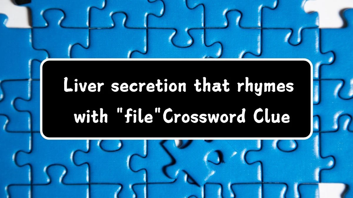 Daily Themed Liver secretion that rhymes with file Crossword Clue Puzzle Answer from July 28, 2024