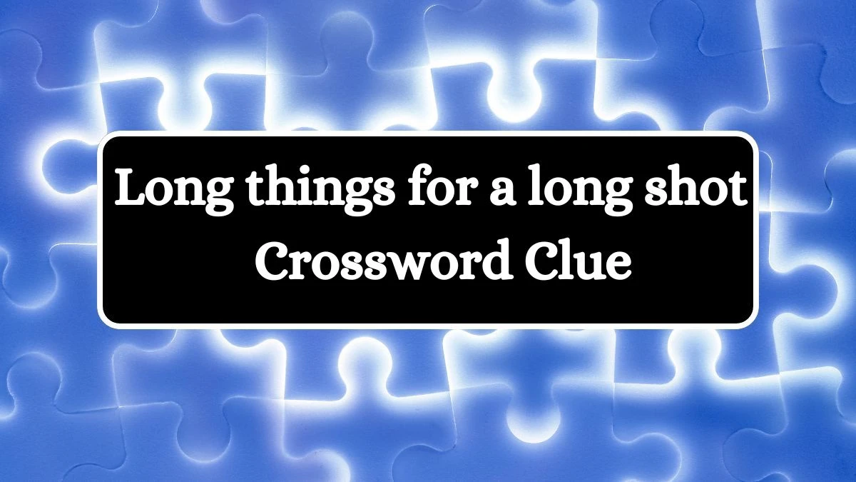 Long things for a long shot NYT Crossword Clue Answer on July 09, 2024