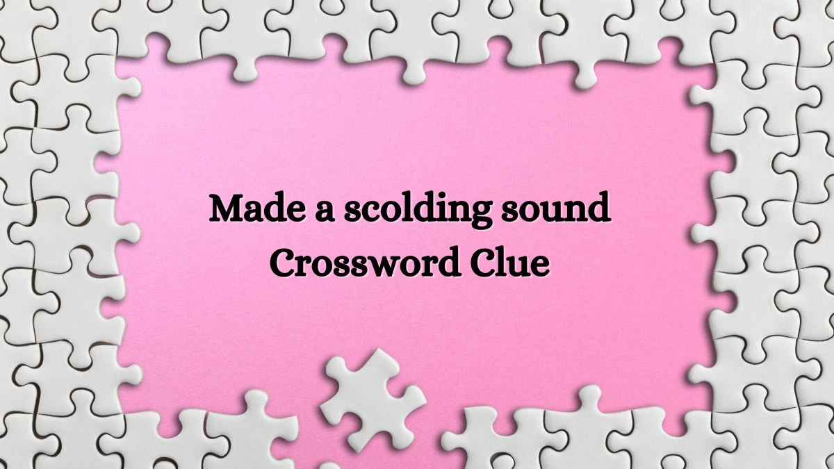 USA Today Made a scolding sound Crossword Clue Puzzle Answer from July 04, 2024