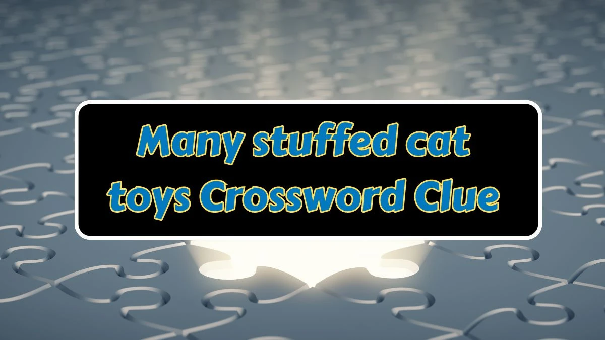 Many Stuffed Cat Toys Nyt Crossword Clue Answer On July 10, 2024 - News