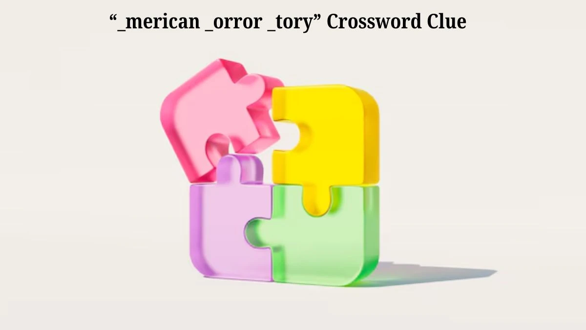 USA Today “_merican _orror _tory” Crossword Clue Puzzle Answer from July 03, 2024