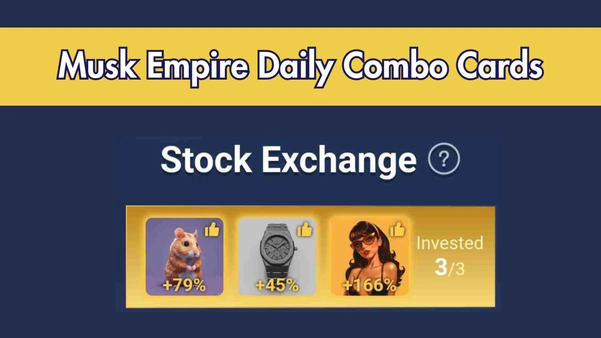 Musk Empire Daily Combo Cards for Today 26 July 2024