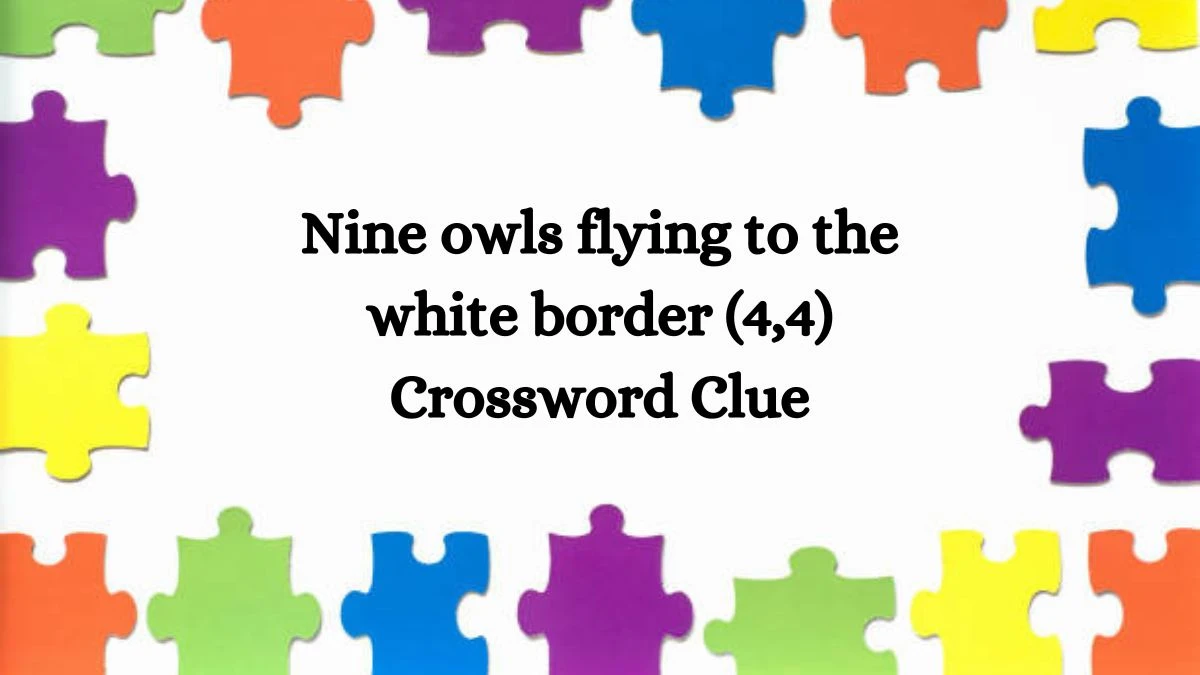 Nine owls flying to the white border (4,4) Crossword Clue Puzzle Answer from July 31, 2024