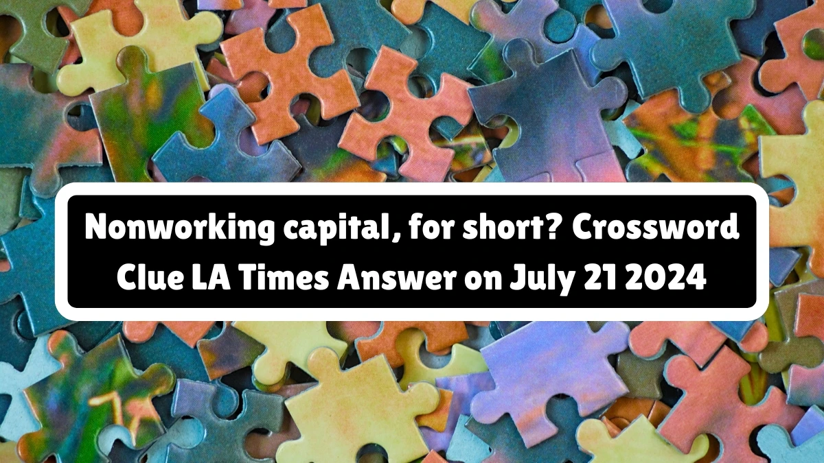 LA Times Nonworking capital, for short? Crossword Clue Puzzle Answer from July 21, 2024