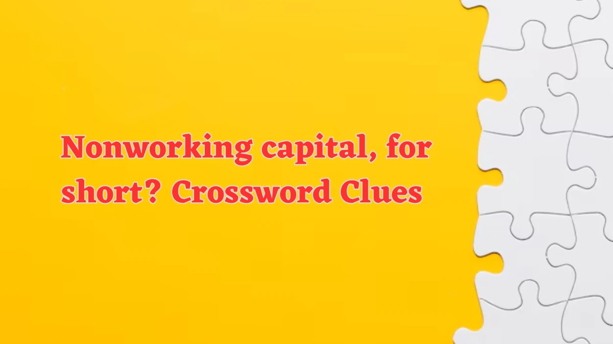 USA Today Nonworking capital, for short? Crossword Clue Puzzle Answer from July 21, 2024