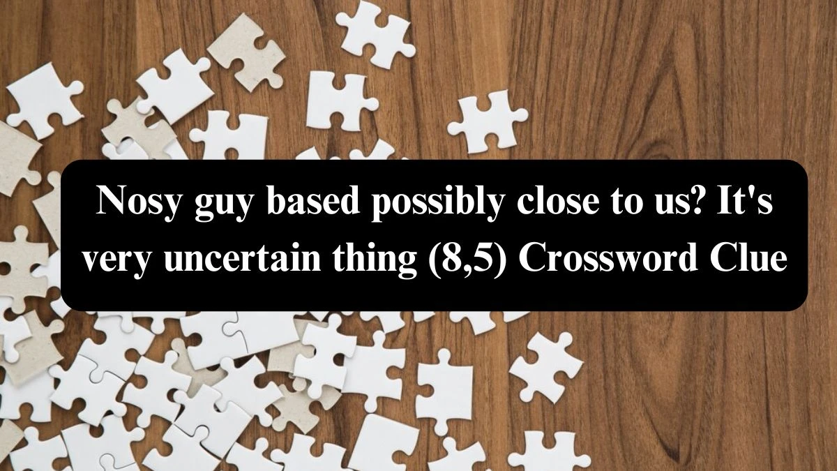 Nosy guy based possibly close to us? It's very uncertain thing (8,5) Crossword Clue Answers on July 31, 2024