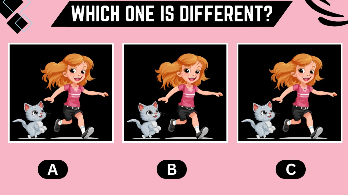 Observation Brain Challenge: Only the most observant eyes can spot the different girl in 8 Secs