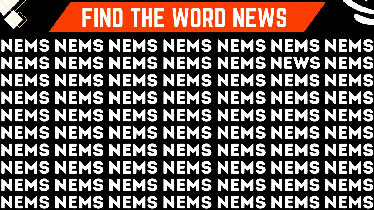 Observation Skill Test: Only People with 4K vision Can Spot the Word NEWS in 8 Secs