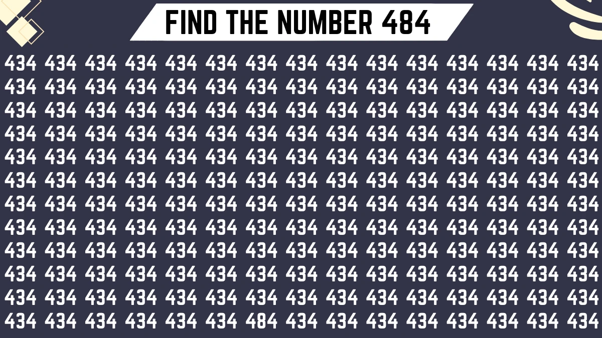 observation skill test only the sharpest can spot the number 484 among 434 in 8 secs 6687e555edc3225472706 1200