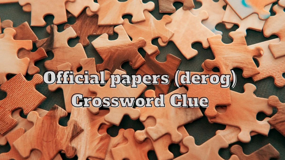 Official papers (derog) Crossword Clue Puzzle Answer from July 13, 2024