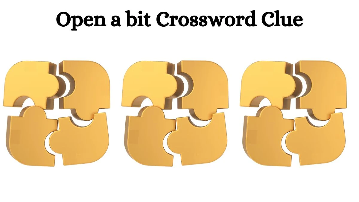 Open a bit Daily Commuter Crossword Clue Puzzle Answer from July 24, 2024