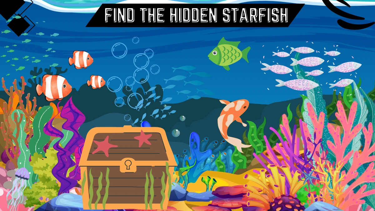 Optical Illusion Eye Test: Only Super Vision Can Spot the Hidden Starfish in the Ocean Image in 8 Secs