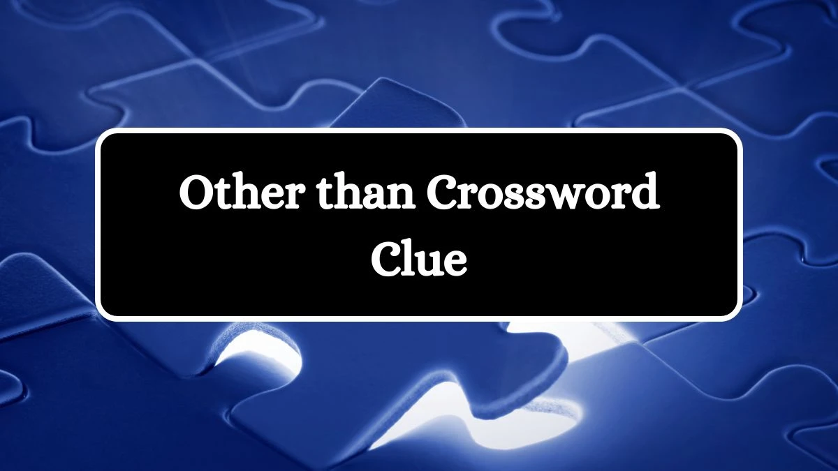 Other than Irish Daily Mail Quick Crossword Clue Puzzle Answer from July 02, 2024