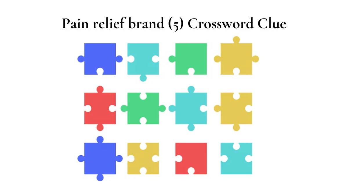 NYT Pain relief brand (5) Crossword Clue Puzzle Answer from July 29, 2024