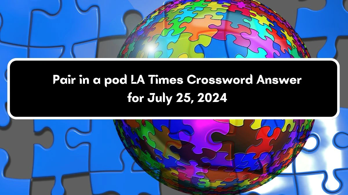 LA Times Pair in a pod Crossword Clue Puzzle Answer from July 25, 2024